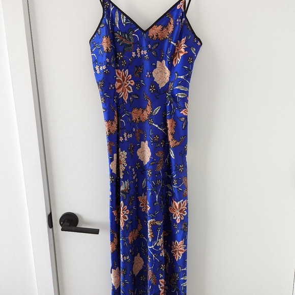 Satin midi dress - Picture 1 of 5